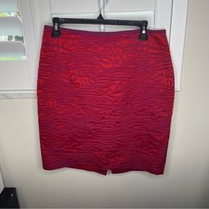 The Limited Animal Print Textured Skirt